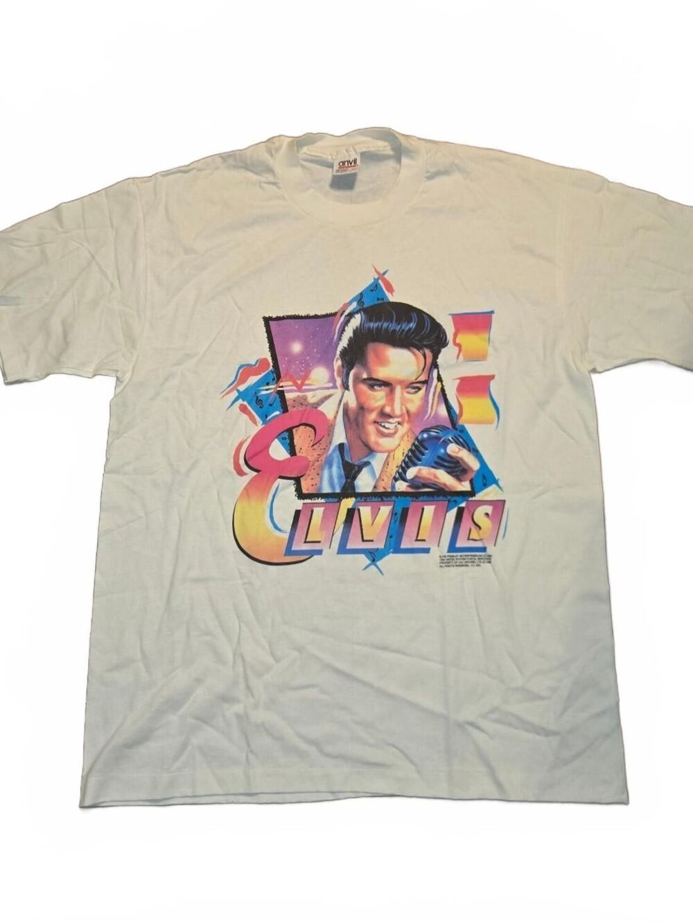 Elvis Presley T-Shirt Xl USPS Stamp 1992 Single Stitch Actual  Made in USA NWOT